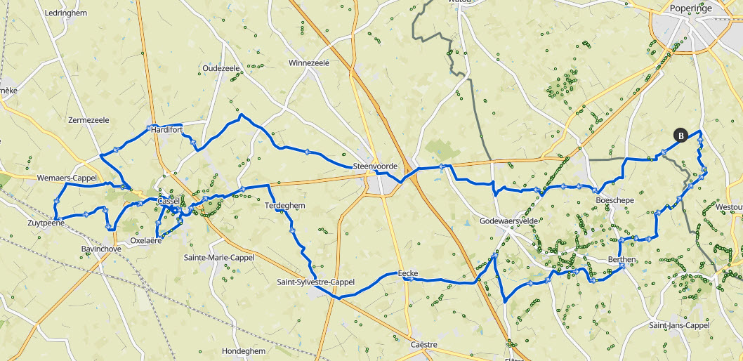 Rit03Cassel66km650Kaart
