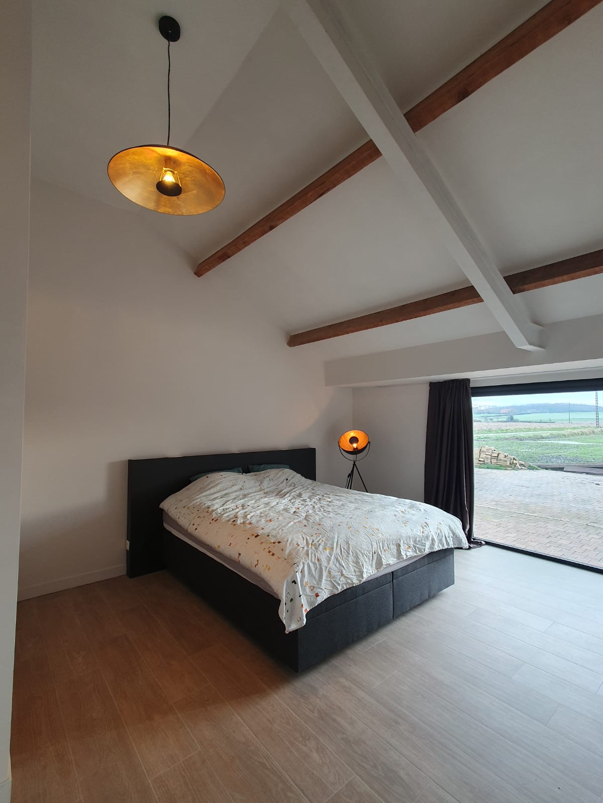 Vakantiewoning Poperinge Slaapkamer 1 met Dubbel Bed