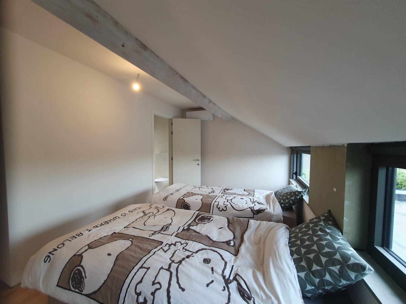 Vakantiewoning Poperinge slaapkamer 5 met Enkele Bedden